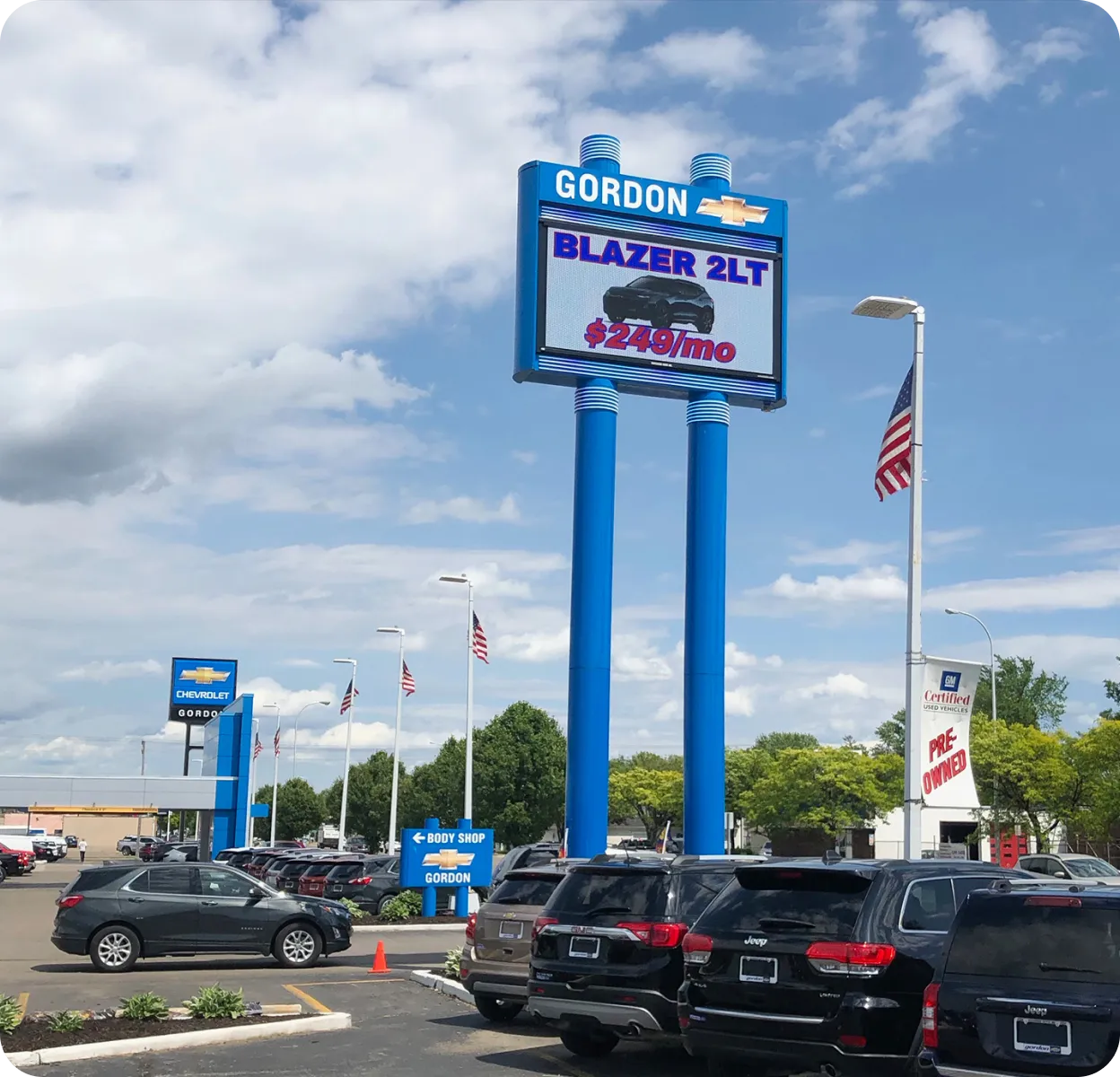 Dealership digital signage