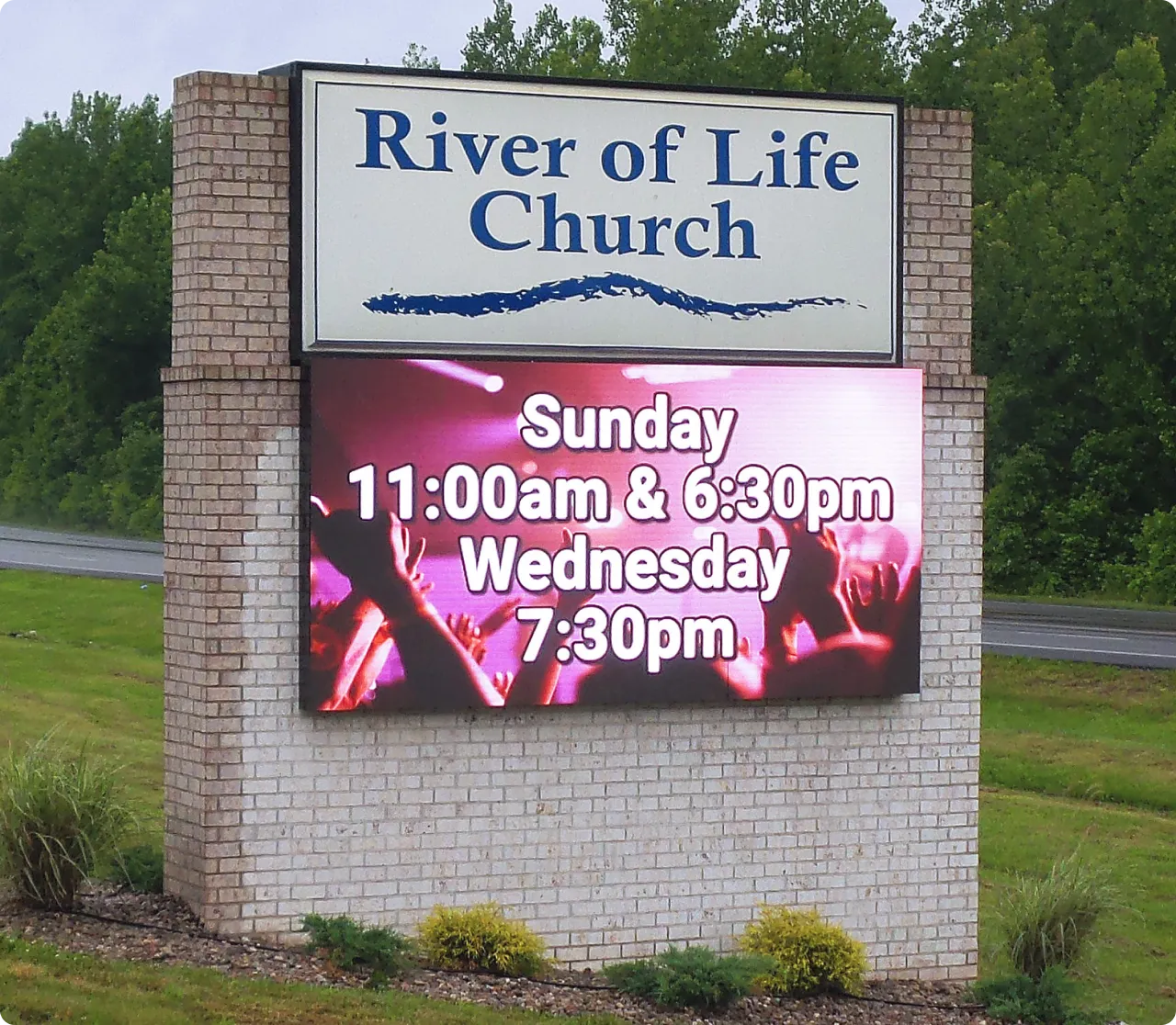 Church digital signage