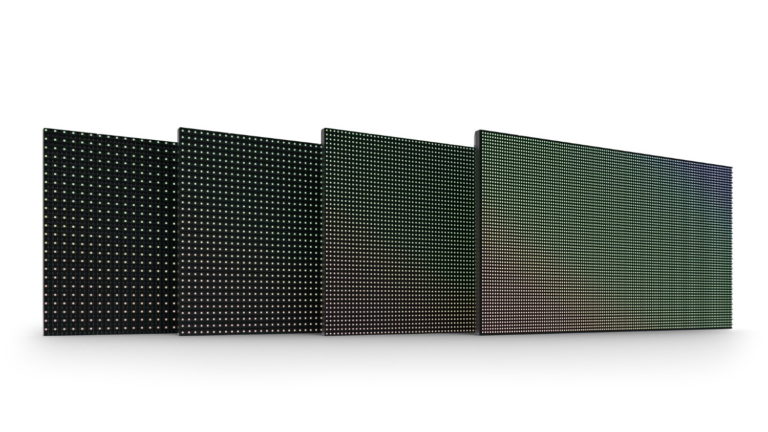 LED panels in 12, 9, 6 and 4mm pixel pitches
