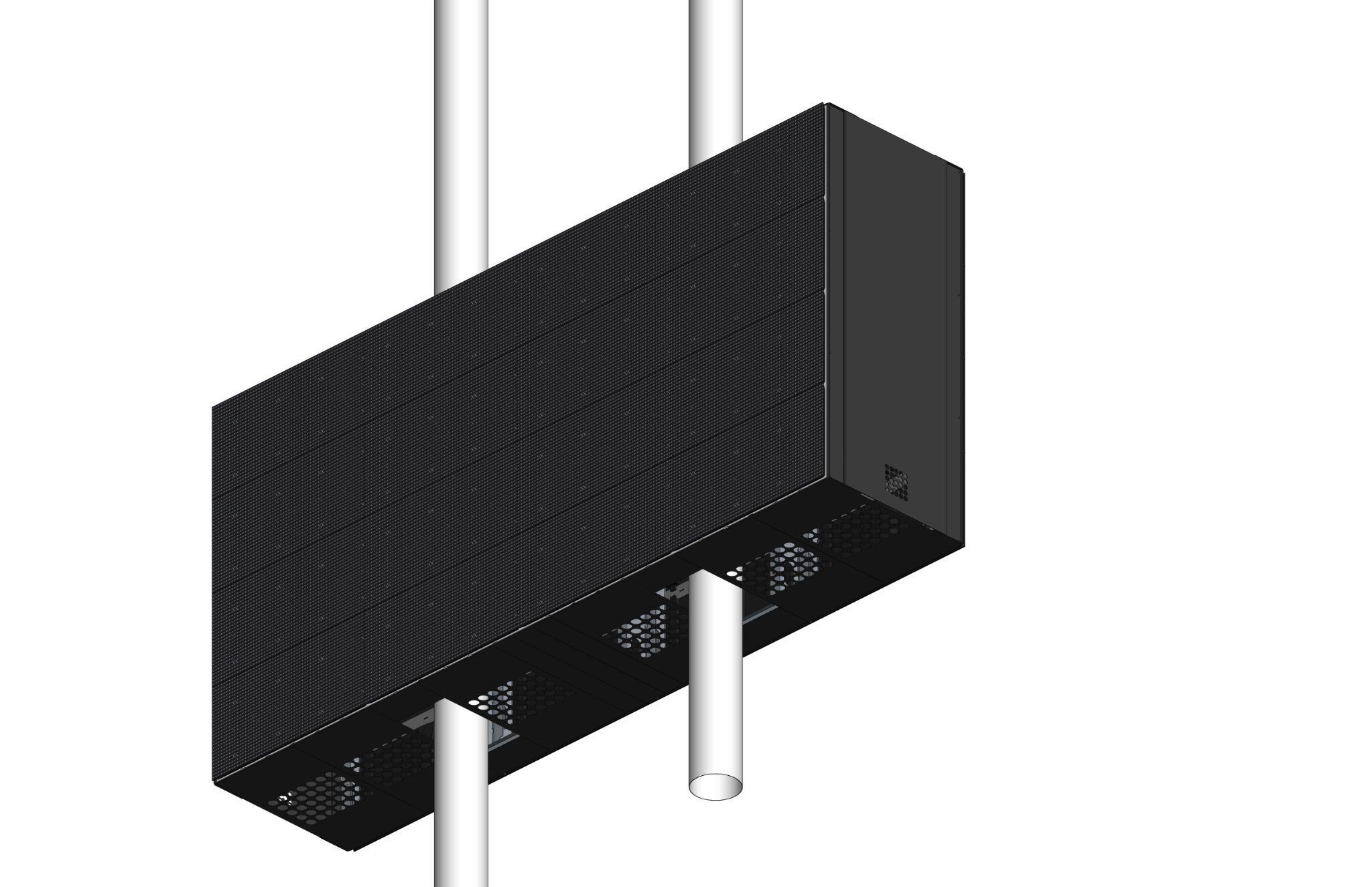 Double-pole retrofit cabinet